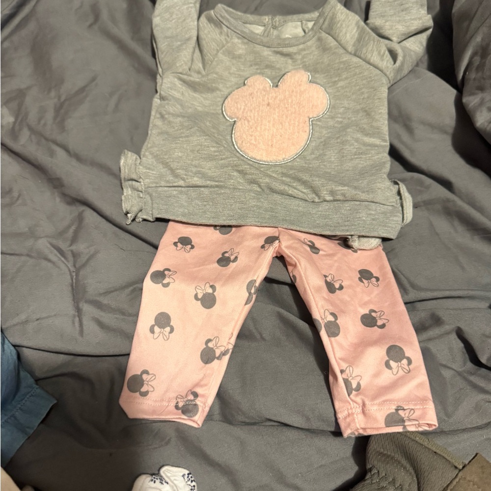 Disney Baby Gray Outfit